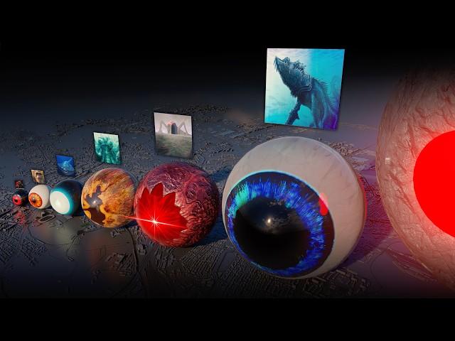 Legendary Monster Eye Size Comparison | SEA EATER VS SCP 169