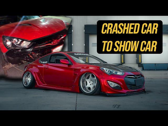 From a CRASHED Car to a Show Car / Michael’s Widebody Hyundai Genesis is AMAZING!