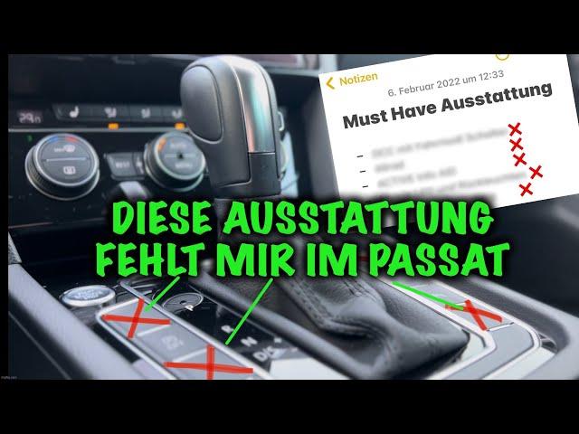 Diese 5 Dinge fehlen mir in meinem VW Passat (Ausstattung)