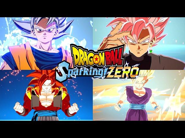 DRAGON BALL SPARKING ZERO - ALL TRANSFORMATIONS