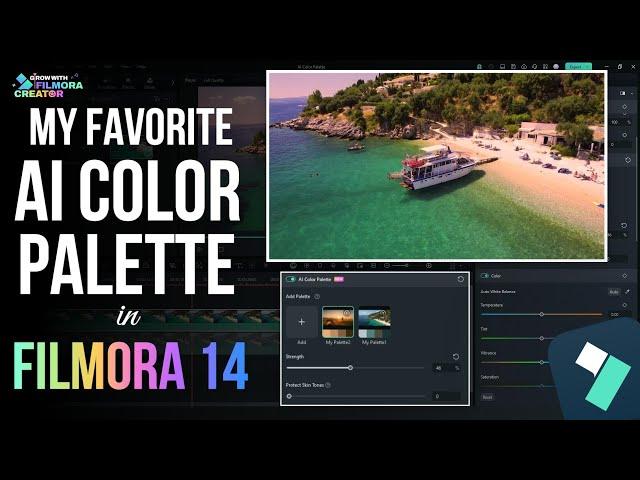 FILMORA 14: MY FAVORITE AI COLOR PALETTE FOR MEMORABLE VIDEOS | FILMORA 14 TUTORIAL