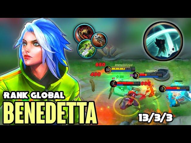 BENEDETTA BEST BUILD 2021 | TOP GLOBAL BENEDETTA GAMEPLAY | MOBILE LEGENDS