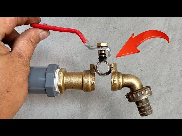 You'll want to know this plumber's secret trick! Ideas to fix leaky metal water lock