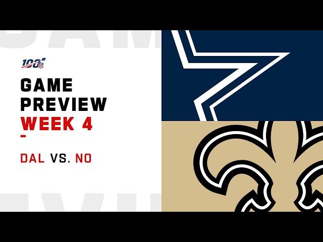 Dallas Cowboys vs. New Orleans Saints Week 4 NFL Game Preview