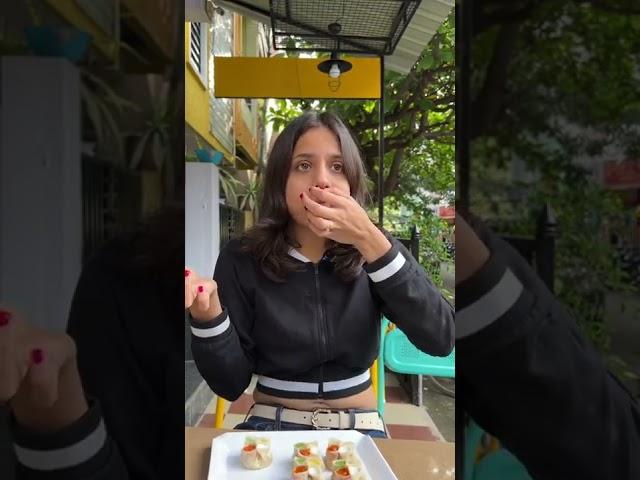 Shot MOMOS Review  | Topping Twist Bangalore Restaurant Review | So Saute | #shorts