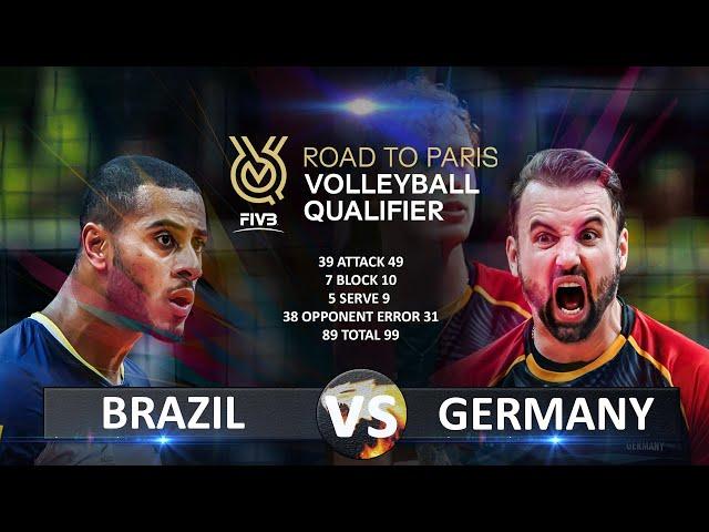 Brazil vs Germany | Volleyball Olympic QT 2023