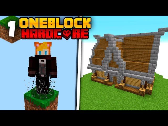 Sobreviví 100 días en ONE BLOCK en Minecraft Hardcore