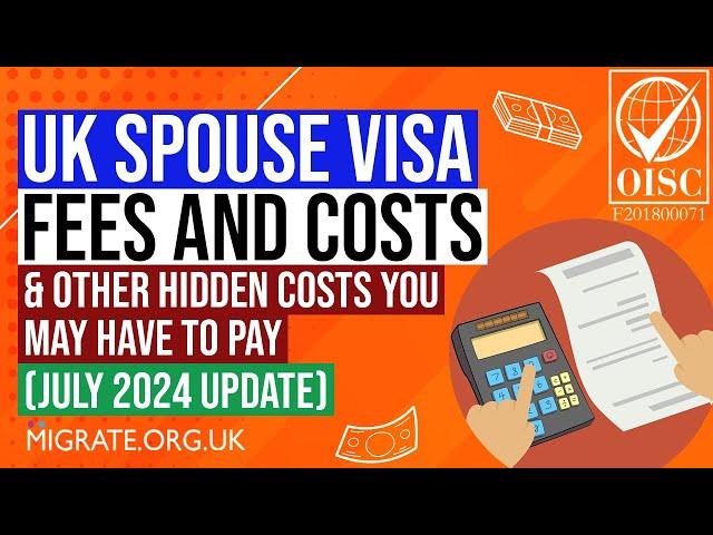 UK Spouse Visa Fees - July 2024 Update (& Other Hidden Partner Visa Costs)