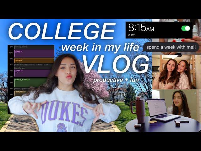 PRODUCTIVE COLLEGE WEEK IN THE LIFE | james madison university