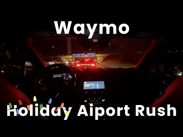 Autonomous Taxi Waymo: Holiday Airport Rush