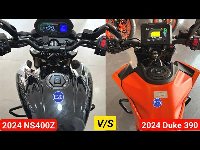 All New 2024 Bajaj Pulsar NS400Z Vs KTM Duke 390 Details Comparison | On Road price Features