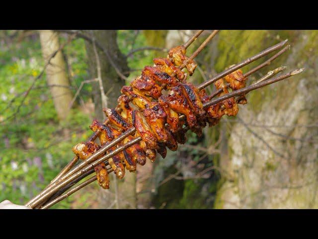 Сочные куриные крылышки /  МНОГО КРЫЛЫШЕК НА МАНГАЛЕ ?