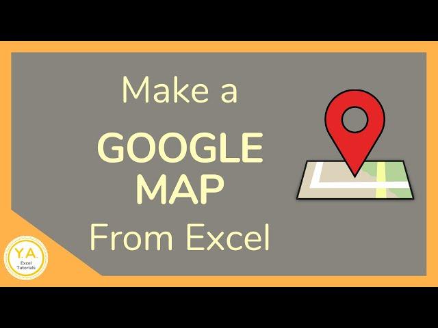 How to Make a Google Map from Excel - Tutorial ️