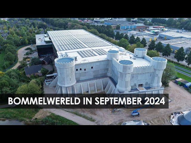 Dronebeelden van nieuw Nederlands pretpark Bommelwereld (september 2024)