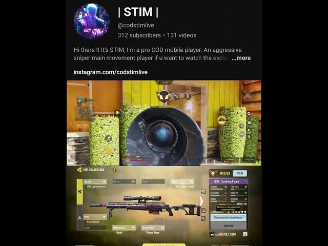 Choose ur weapon Precisely  #codm #sniper #respawn #shorts #trending #fyp #codmobile #anime #viral