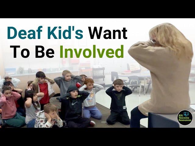 Deaf Kid's Want To Be Involved | Fun and Easy Sign Language Learning