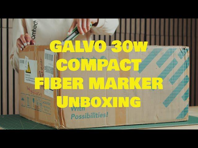 OMTech Galvo 30w Compact Fiber Marker Unboxing *ASMR*