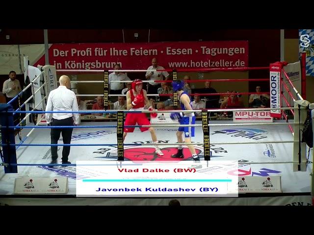 BOXEN Deutsche Meisterschaft 2024 u19 FINALE / VLAD DALKE  vs. Javonbeck Kuldashev