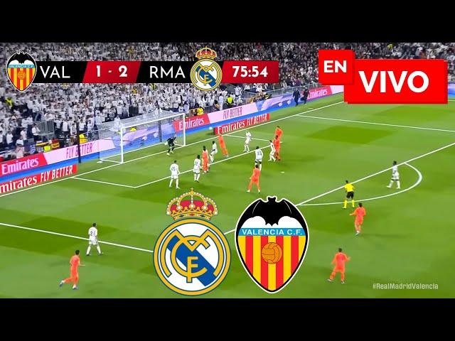  REAL MADRID VS VALENCIA PARTIDO EN VIVO / LIGA ESPAÑOLA - JUEGA MBAPPE