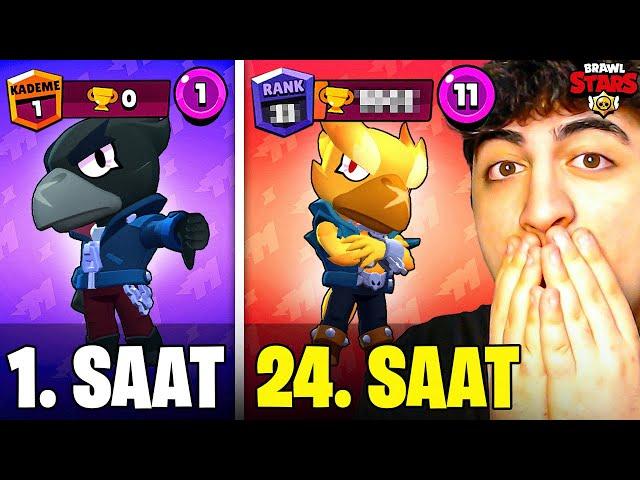 ULTRA ZENGİN HESAPTA 24 SAAT BOYUNCA CROW OYNADIM! (KAÇ KUPA KASTIM?) | BRAWL Stars