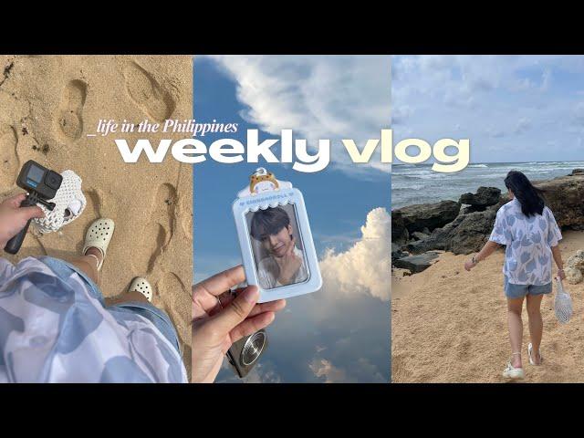 weekly vlog  first week in ph, beach trip with family, exploring baguio, shopping & more