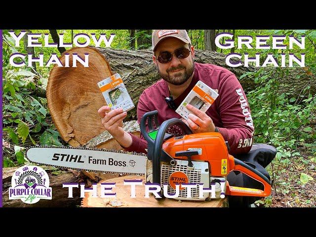 Stihl Yellow vs Green chain - the truth!