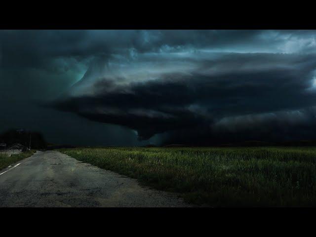 Eerie Thunderstorm Approaching your Village | Calm Before the Storm Ambience | 3 HOURS