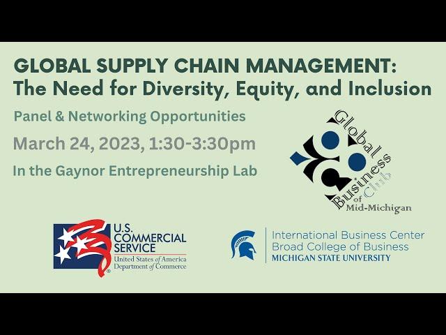 Global Supply Chain Management: The Need for Diversity, Equity, and Inclusion