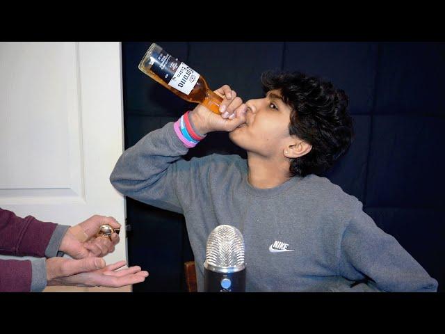 I got caught drinking alcohol asmr