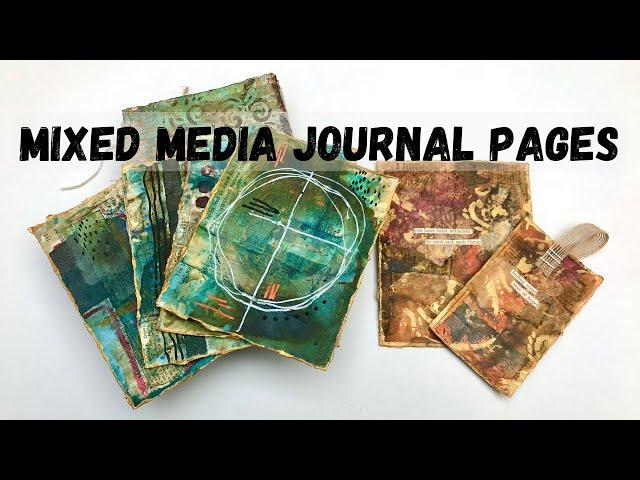 CREATING A JOURNAL POCKET PAGE & TAG #mixedmedia #artjournal