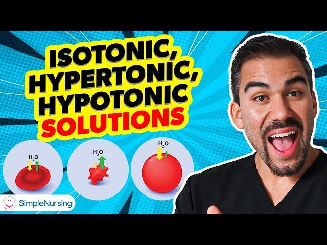 Fluid & Hormones | IV Fluids (Isotonic, Hypotonic, & Hypertonic)