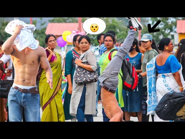 First time shirtless| public reaction |Rudy| Eco park| Kolkata #shirtless #reactionvideo