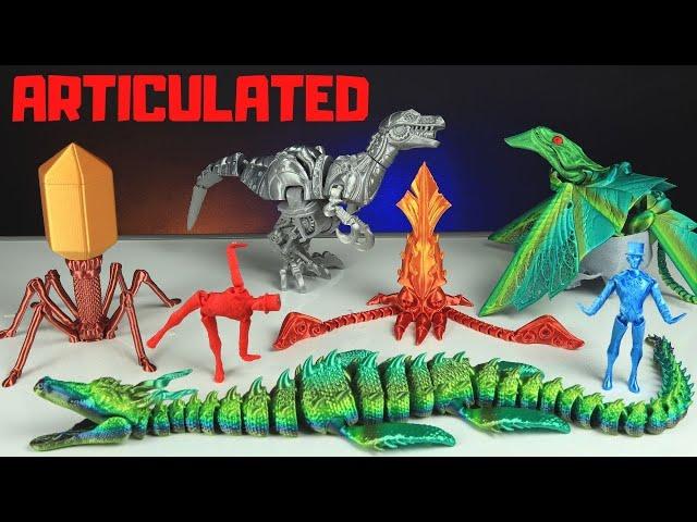 10 Amazing ARTICULATED 3D Prints