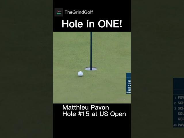 UNBELIEVABLE HOLE IN ONE by Matthieu Pavon at the 2023 US Open at LACC!!