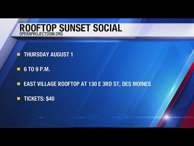 Join the Opera Project DSM on the roof for Rooftop Sunset Social