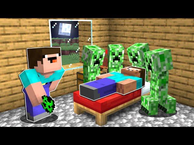 НУБ ЗАТРОЛЛИЛ ПРО КРИПЕРАМИ В МАЙНКРАФТ ! НУБИК И 7 ПРАНКОВ НАД ПРО В MINECRAFT Дак Плей