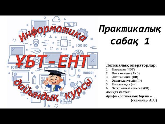 Практикалық сабақ 1. Информатика ҰБТ-ЕНТ тапсырмалары