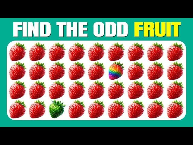 Find the ODD One Out - Fruit Edition  Easy, Medium, Hard - 30 Ultimate Levels| Quizzer Odin