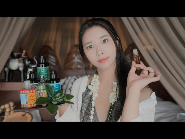 Thai massage with the sound of calm nature ASMR ROLEPLAY | + Healing spa! 