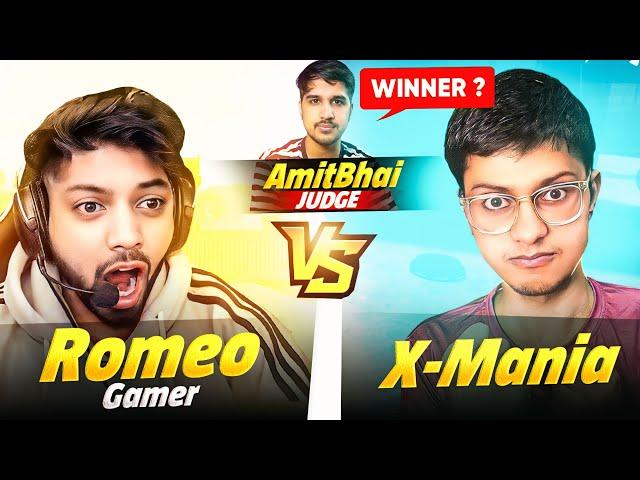 Romeo Gamer Vs Xmania  Mobile Player Vs Mobile Player Best Aukat Clash Squad- Free Fire Max