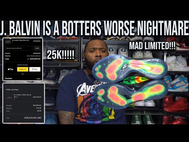 WILDEST SNEAKER DROP EVER! I DROPPED THE BALL HEAVY! J. BALVIN CHANGED THE GAME TODAY! 25K JORDANS!