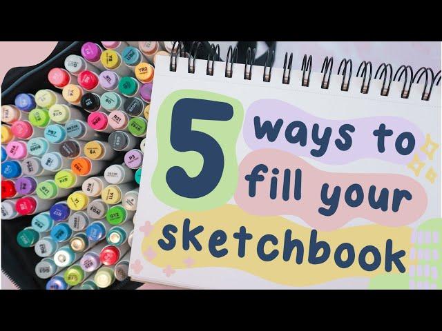 5 Ways To Fill Your Sketchbook -  nostalgic  Y2K edition (Ohuhu)