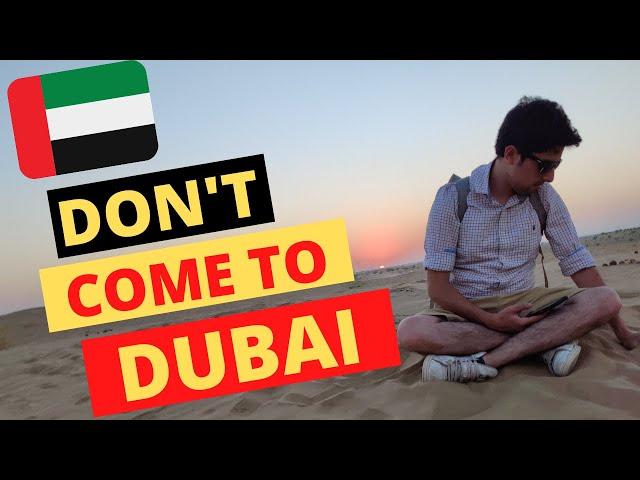 Why Studying in Dubai  Should be a big "NO"