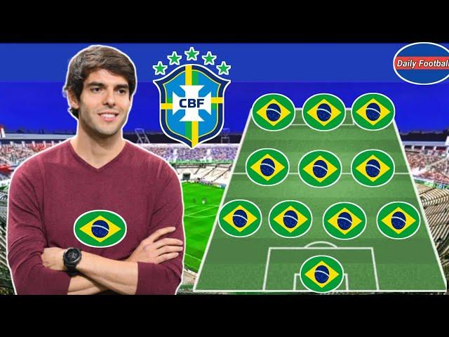 Brazil Potential Manager Ricardo KaKa  KaKa Dream Lineup For Brazil 