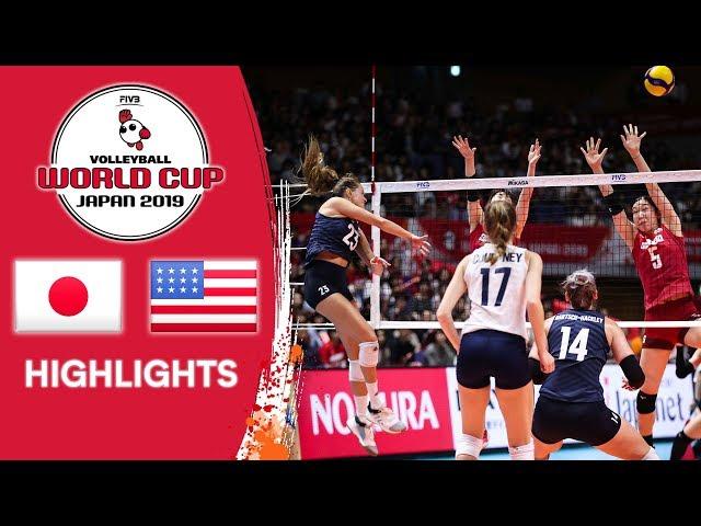 JAPAN vs. USA - Highlights | Women's Volleyball World Cup 2019