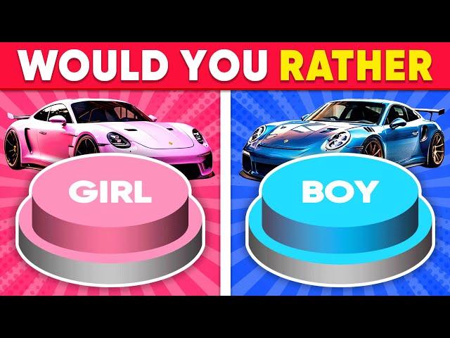 Choose One Button!  GIRL or BOY Edition ️ Monkey Quiz