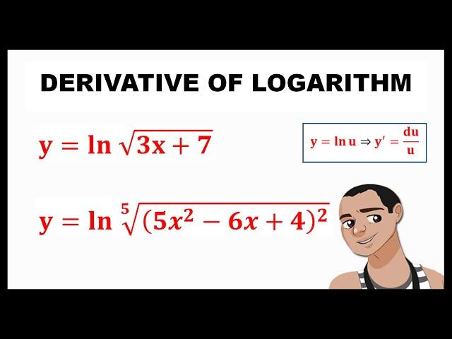 DERIVATIVE OF LOGARITHM WITH RADICAL || BASIC CALCULUS