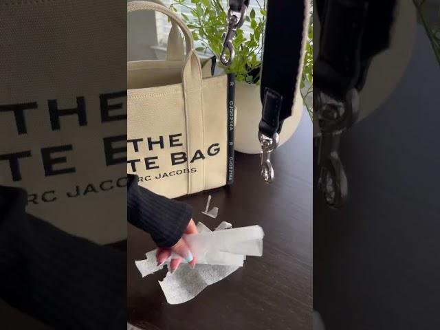 asmr unboxing the tote bag by marc jacobs #shorts