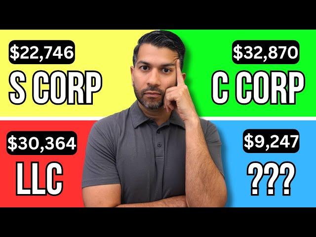 CPA EXPLAINS Tax Differences: LLC, S Corp, C Corp, Partnership, Sole Prop