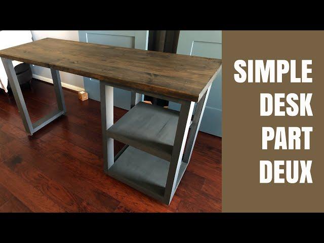 2x4 DIY desk, part 2 | Watch me build an easy desk made from 2x4s | DIY 2x4 Computer desk